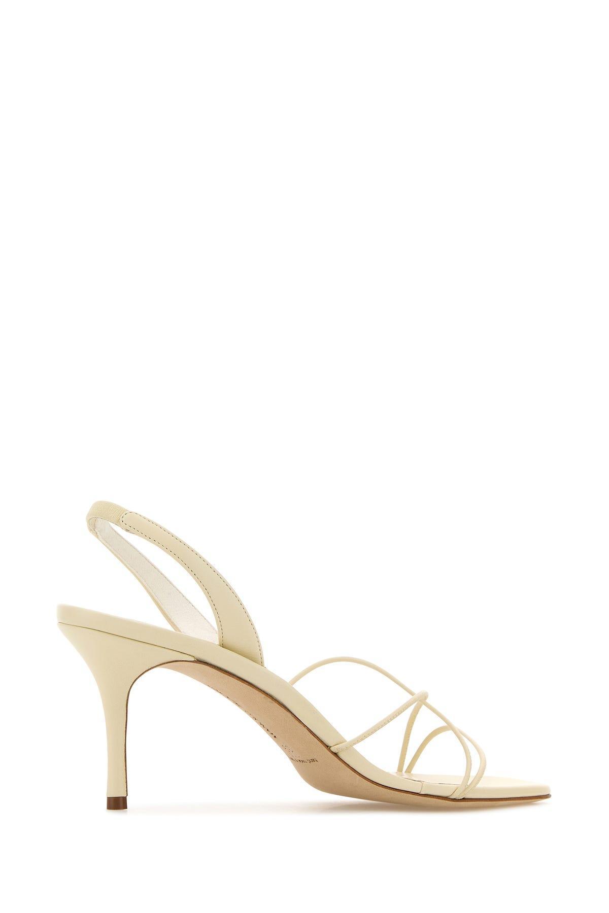 MANOLO BLAHNIK Sandals In Off White Product Image