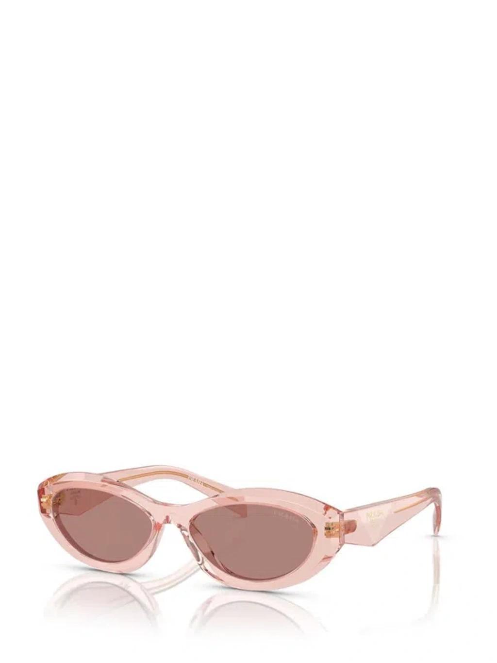 Pr26zs Symbole 19q10d Rosa Sunglasses In Transparent Peach Product Image