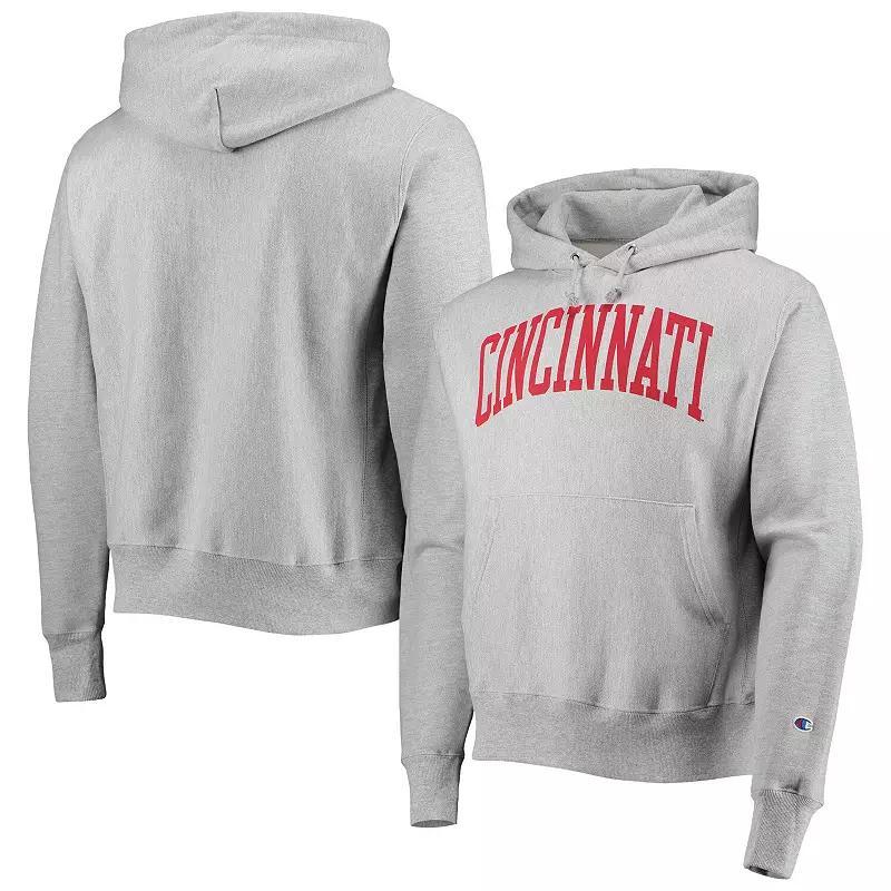Men's Champion Heathered Gray Cincinnati Bearcats Cincy Arch Pullover Hoodie,  Product Image