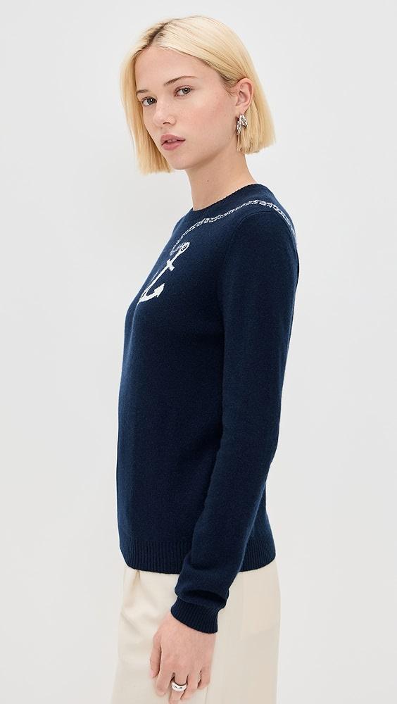 Jumper 1234 Cashmere Anchor Crew Sweater | Shopbop Product Image