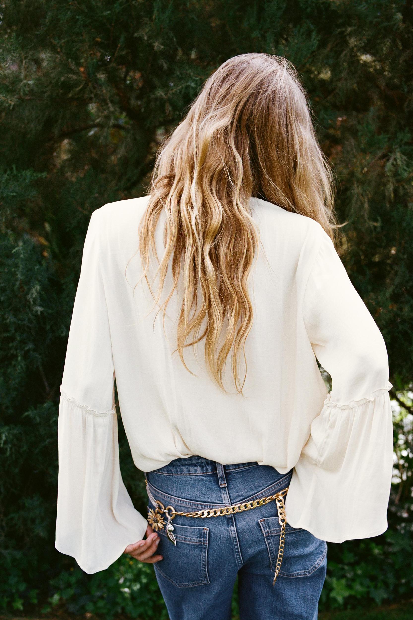 FLUID GATHERED BLOUSE Product Image