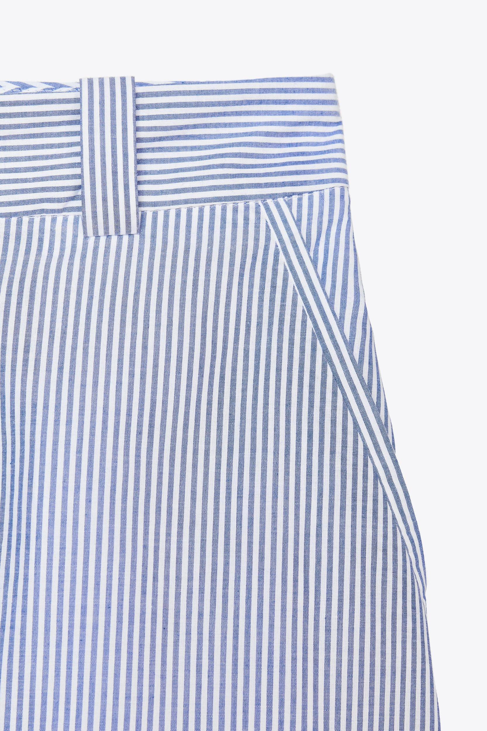 STRIPED CULOTTES WITH EMBROIDERY Product Image