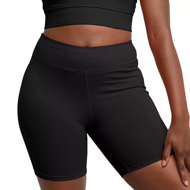 Hanes Womens Stretch Jersey Bike Shorts, 7 Black XL Product Image