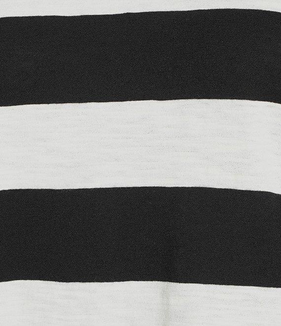 Copper Key Stripe Short Sleeve Boxy T-Shirt Product Image