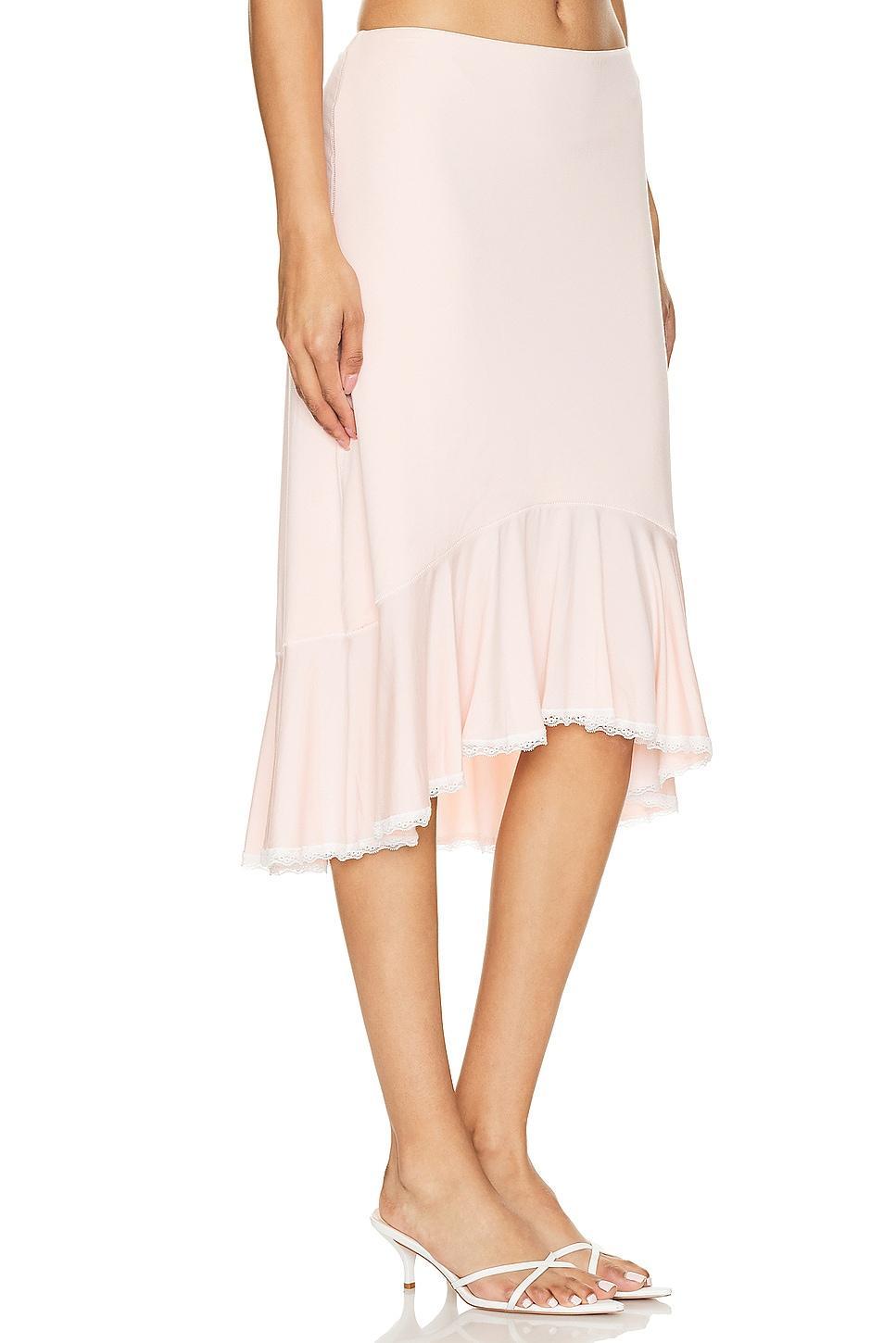 Low Rise Dainty Midi Skirt GUIZIO Product Image