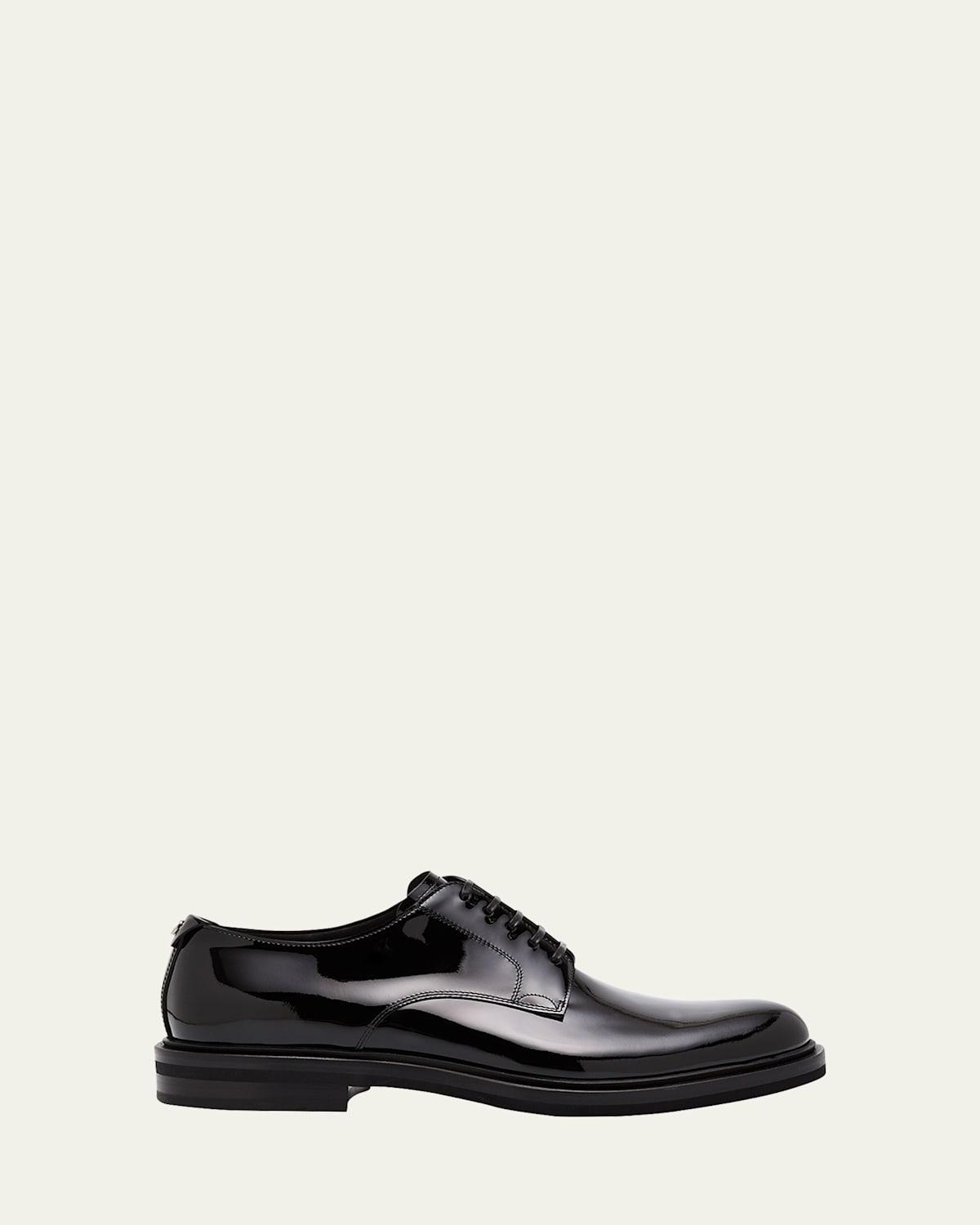 Mens Patent Leather Derby Shoes Product Image