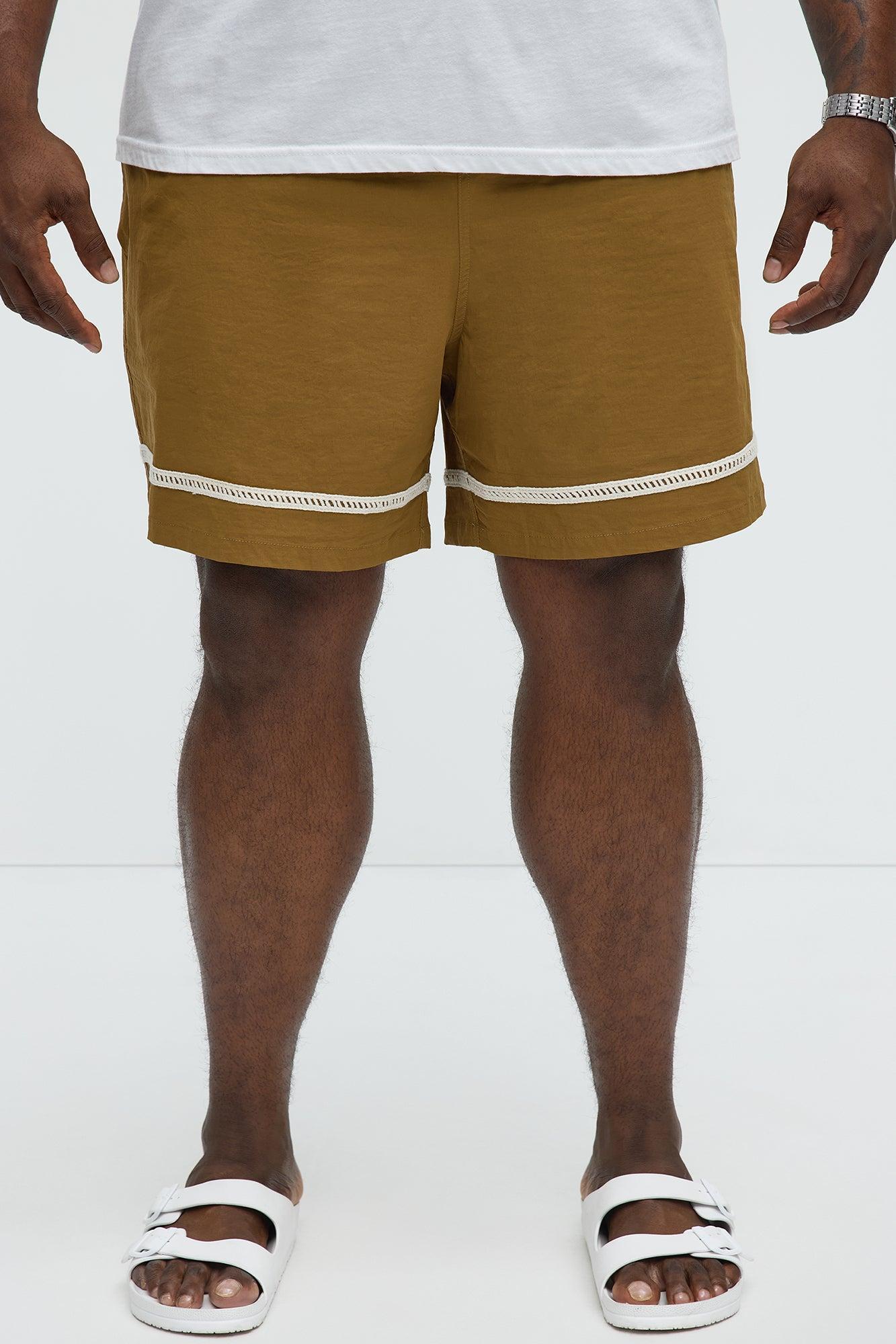 Coastal Applique Swim Classic Trunk - Brown Product Image