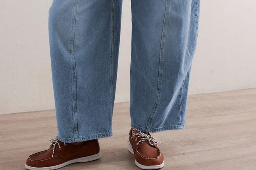 Low Rise Washed Harem Jeans Product Image