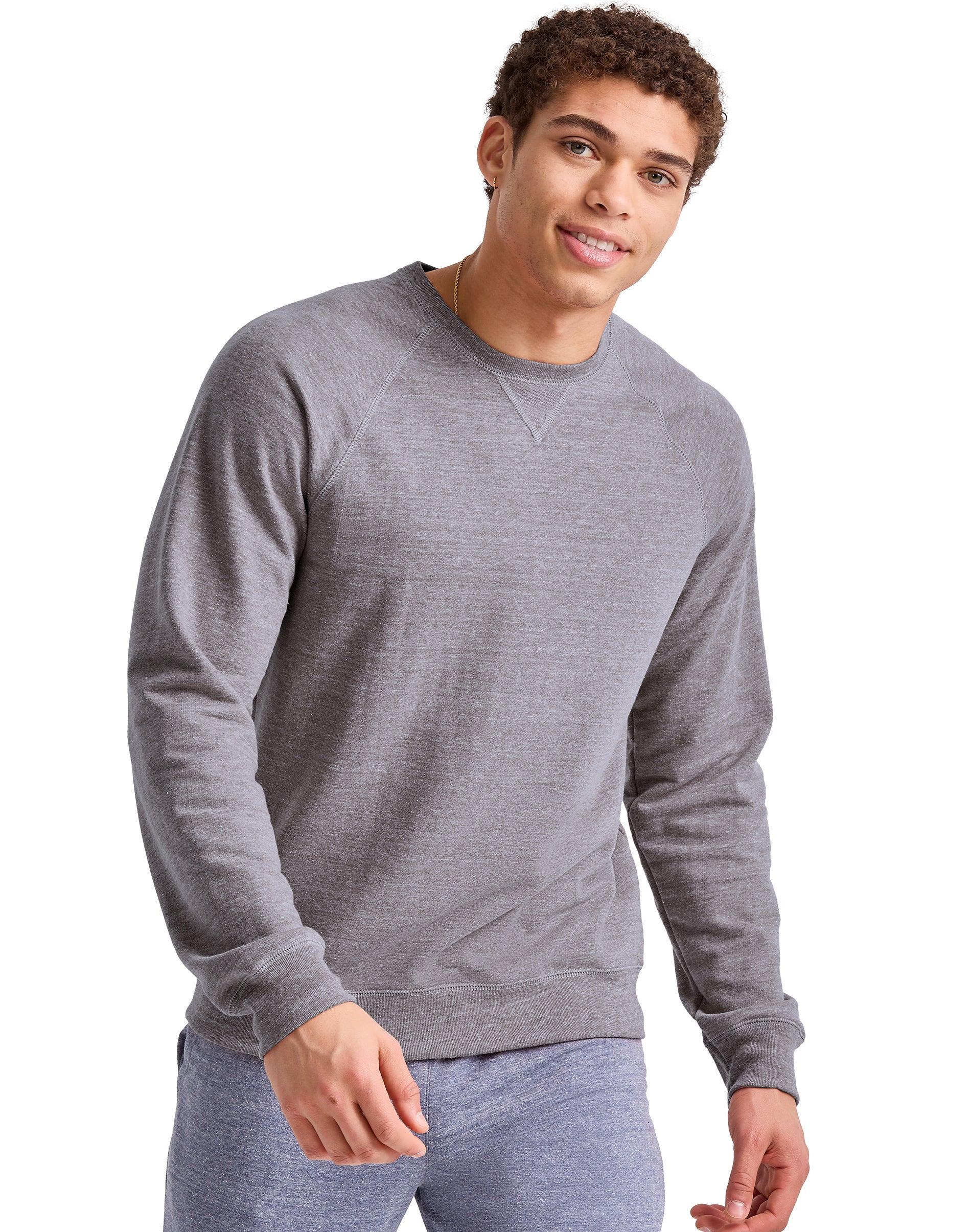 Hanes Originals Mens French Terry Sweatshirt Sandalwood Red Heather S Product Image