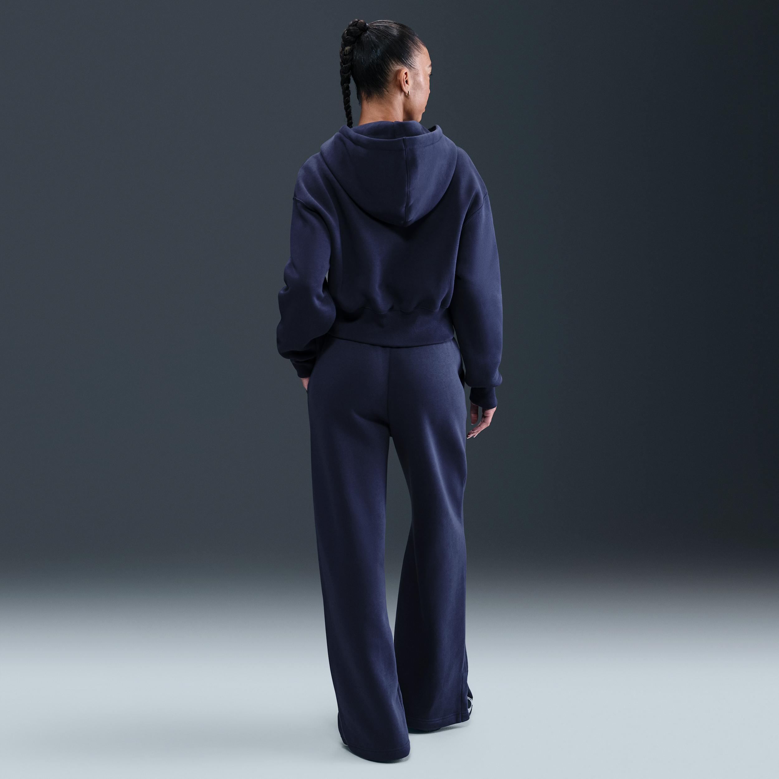 Womens Nike Sportswear Phoenix Fleece High-Waisted Wide-Leg Pants | IH1011-410 Product Image