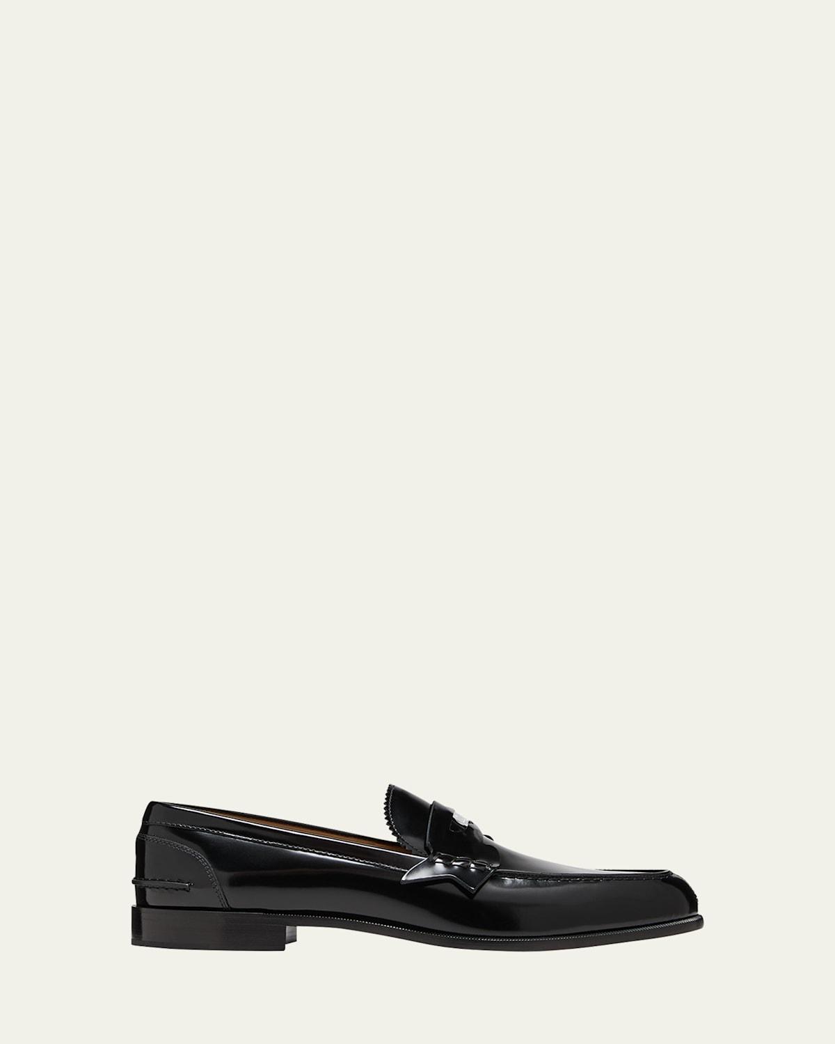 Mens Patent Leather Penny Loafers Product Image