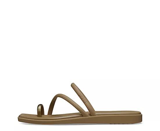 Crocs Womens Miami Metallic Toe Loop Sandal Product Image