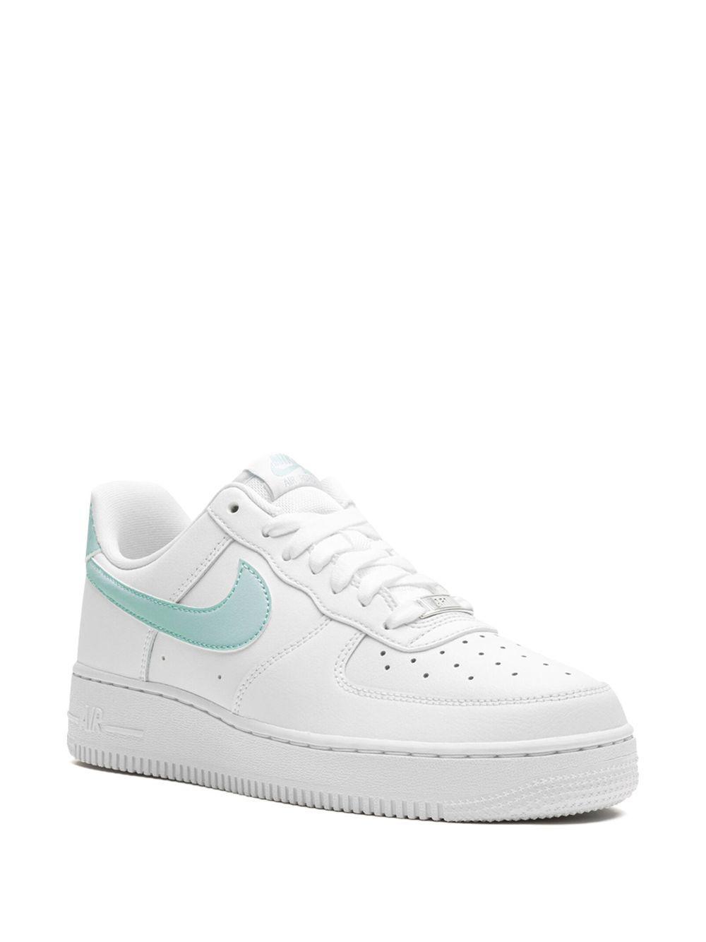 NIKE Air Force 1 Leather Sneakers In Weiss Product Image