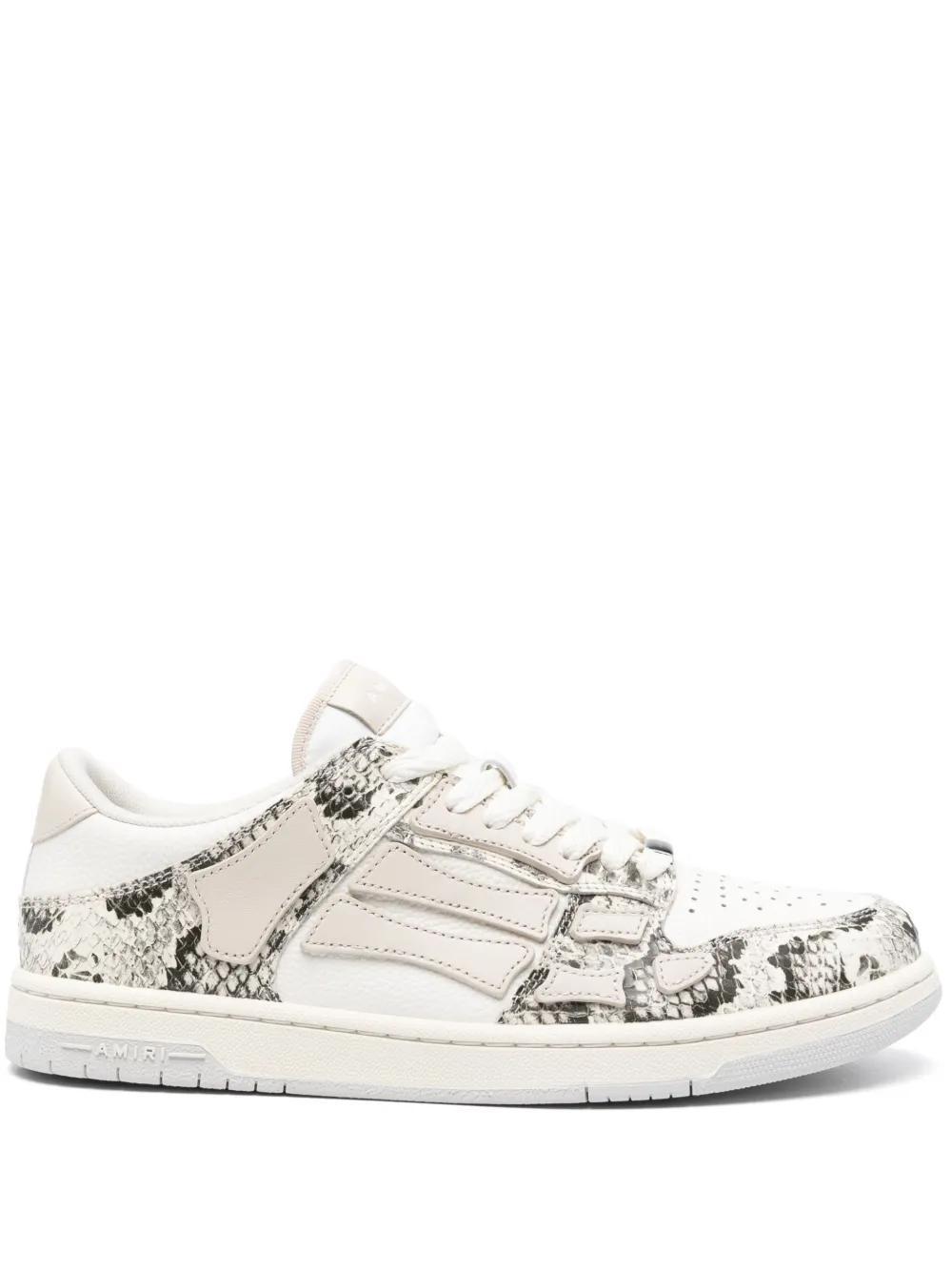 AMIRI Snake Skel Sneakers In 271 Alabaster Product Image