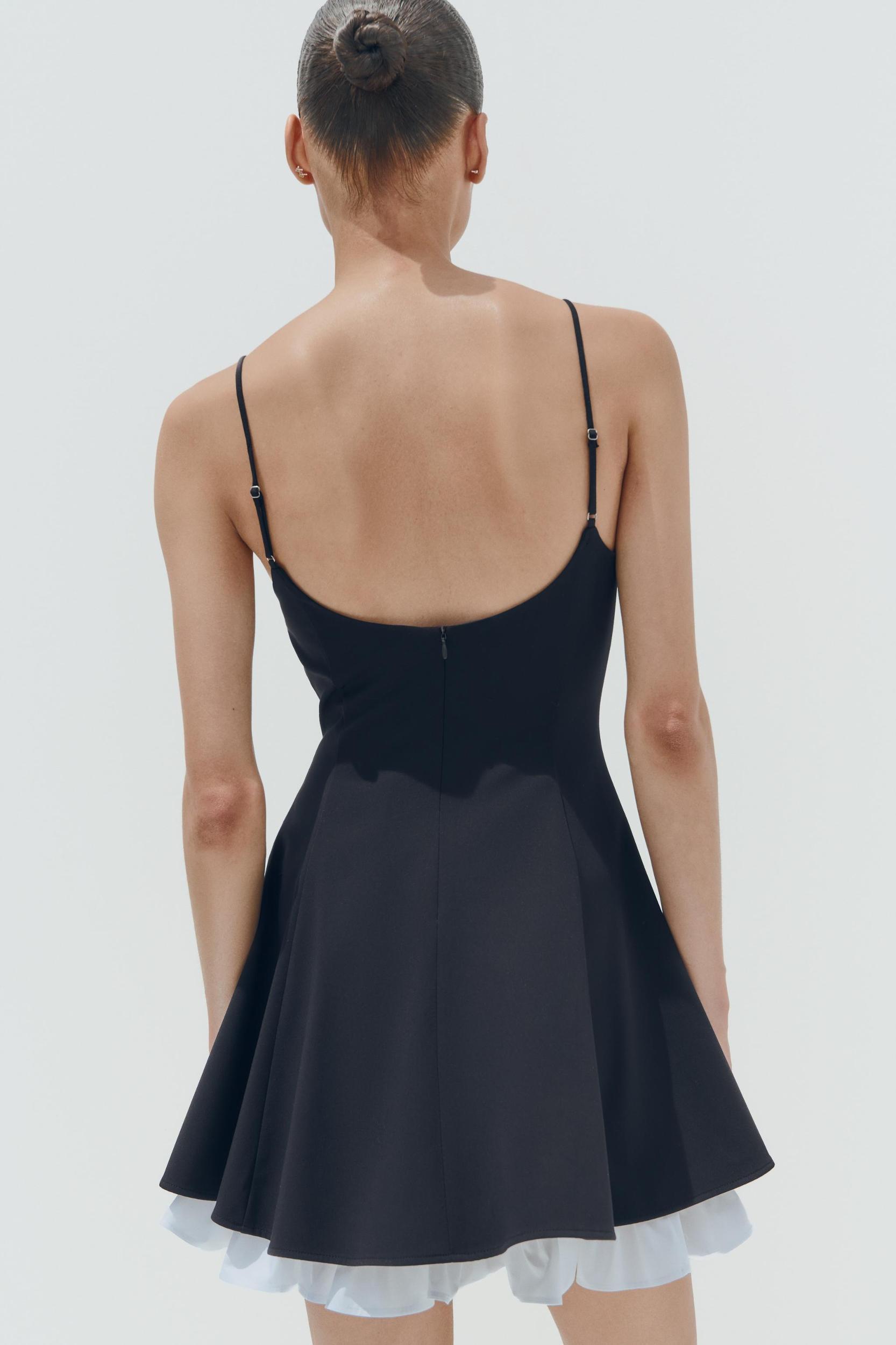 TRIM SHORT DRESS Product Image