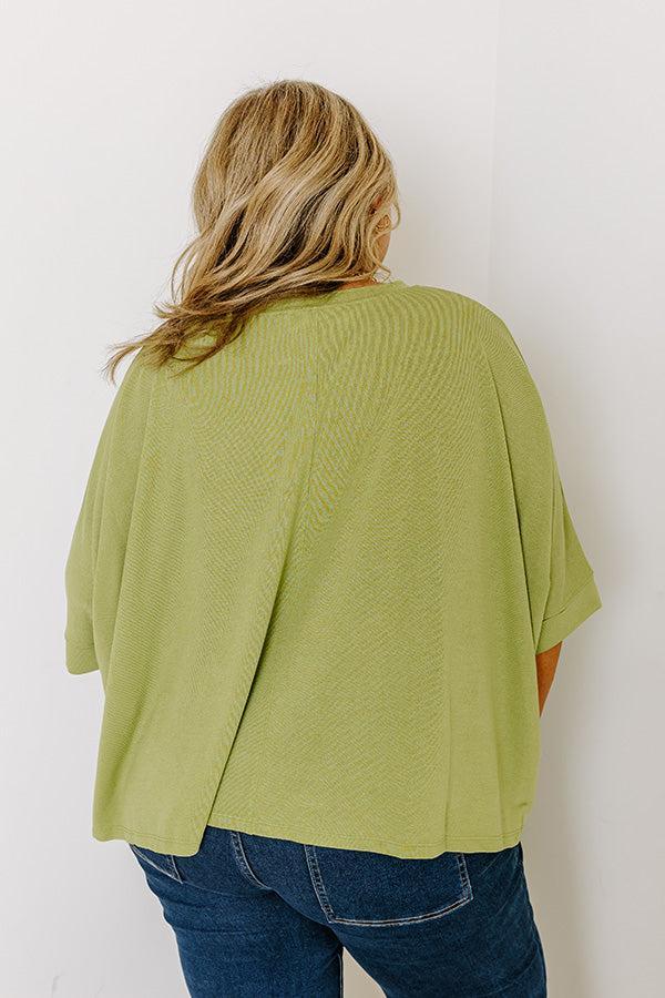 One Way Ticket Shift Top in Lime Punch Curves Product Image