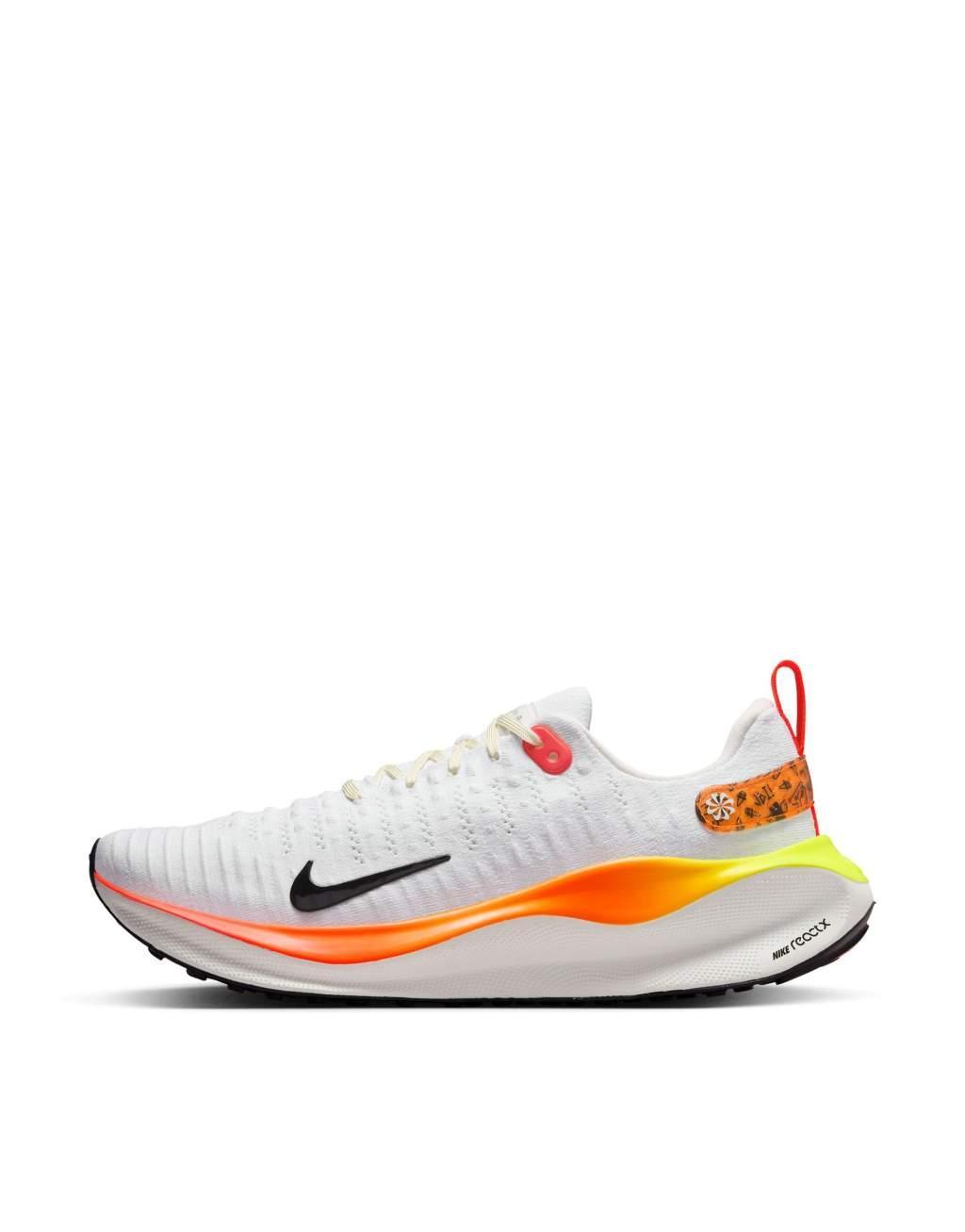 Nike Running Infinity Run X sneakers in white and orange ombre Product Image