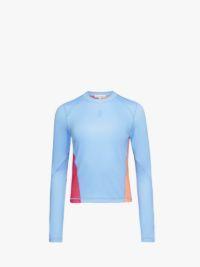 PANELLED TOP WITH ANCHOR EMBROIDERY in blue | JW Anderson US  Product Image