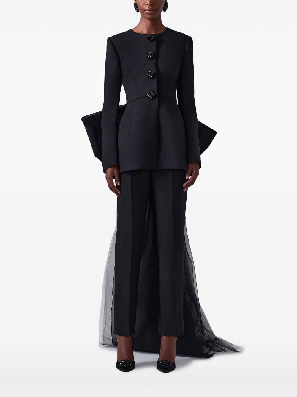 tulle bow-embellished jacket Product Image