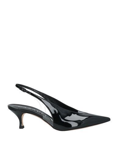 CASADEI Woman Pumps Black Size 6.5 Soft Leather, Plastic Product Image