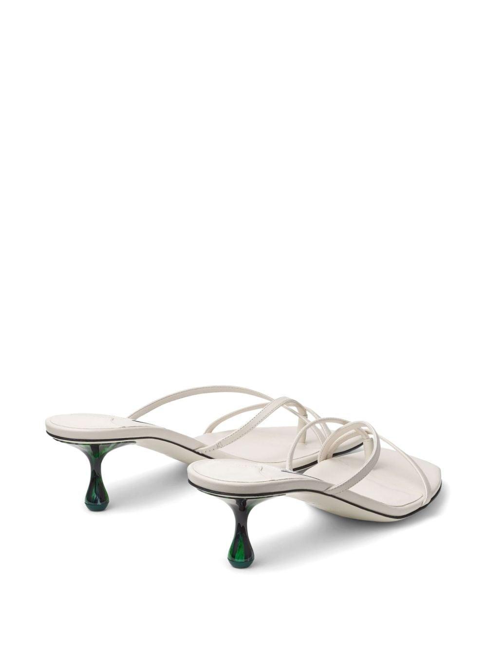 50mm Etana strappy leather mules Product Image