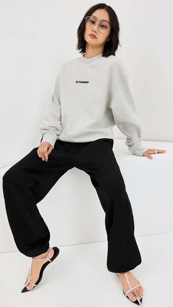 Jil Sander Long Sleeve Logo Sweatshirt | Shopbop Product Image