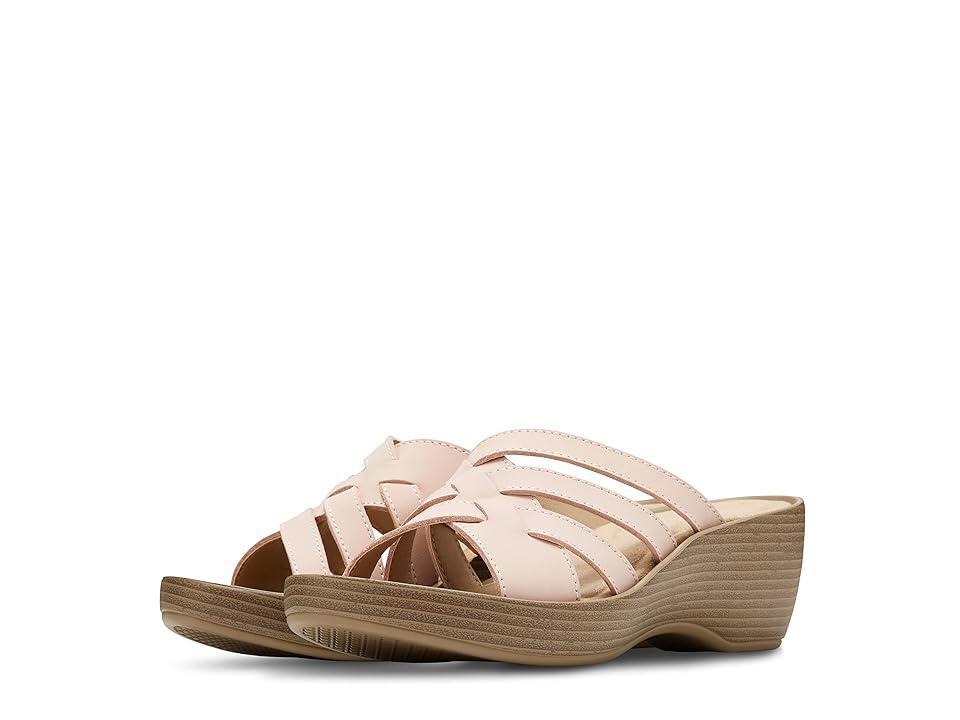 Eastland Poppy Womens Leather Wedge Sandals Product Image