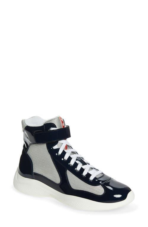 Mens Americas Cup Patent Leather High-Top Sneakers Product Image