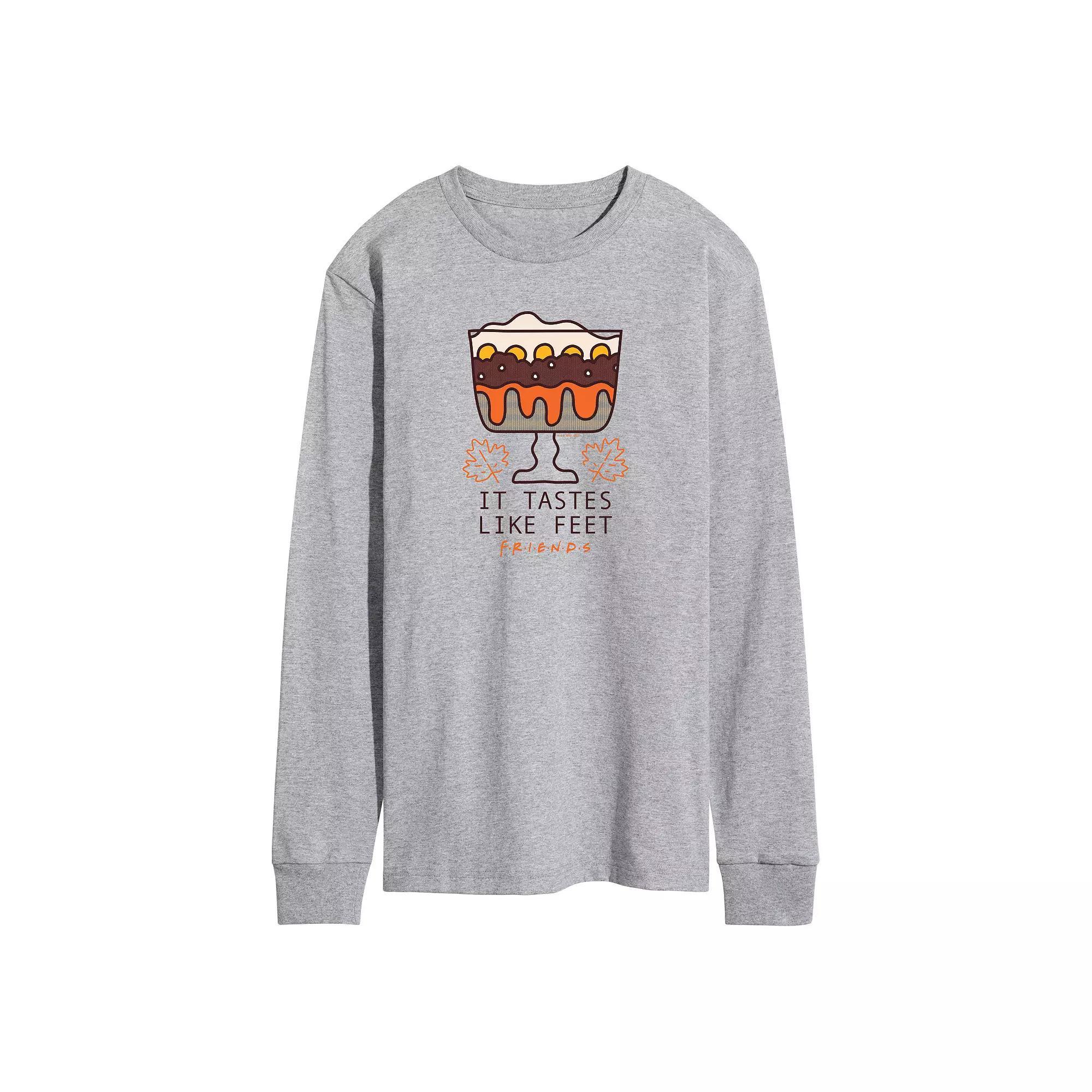 Men's Friends It Tastes Like Feet Long Sleeve Graphic Tee,  Product Image