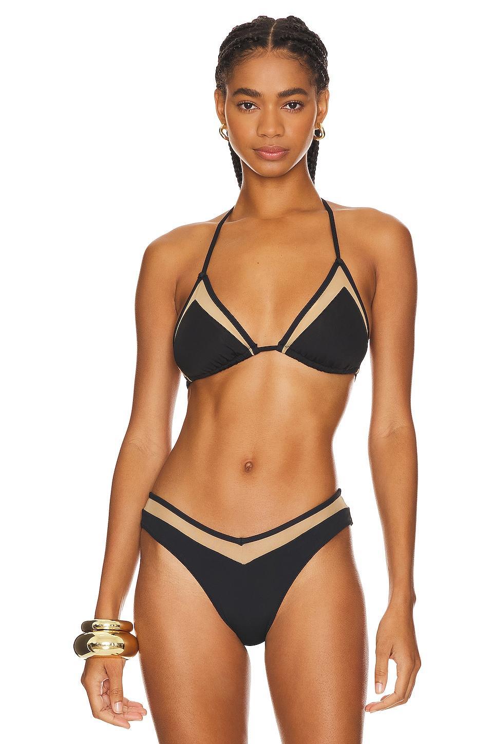 The Iris Bikini Top Solid & Striped Product Image