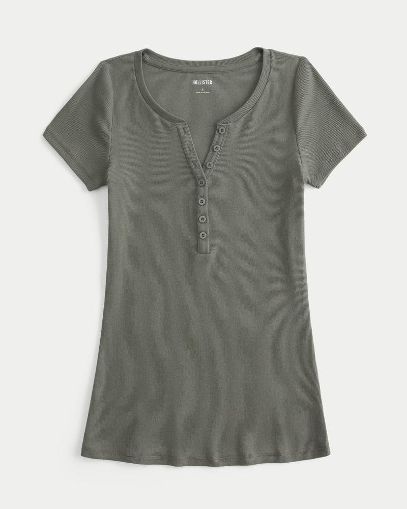 Short-Sleeve Henley Product Image