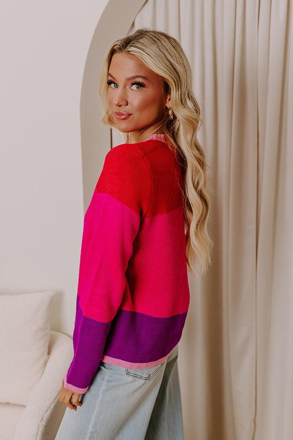 Block Party Ready Color Block Sweater Product Image