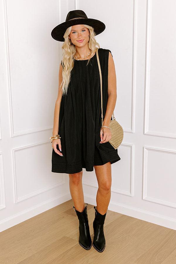 Happy Moment Mini Dress in Black Product Image