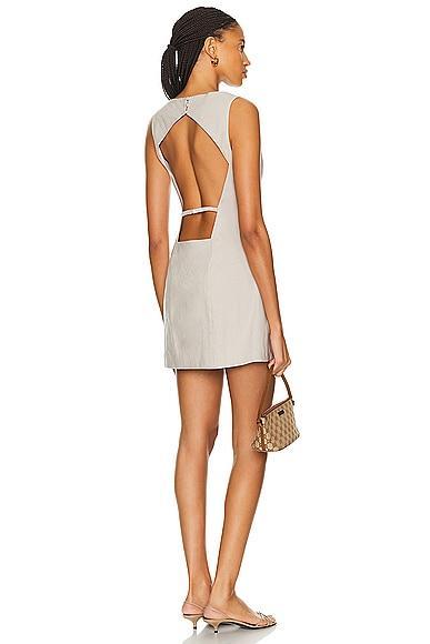 LPA Pietra Mini Dress in Taupe Product Image