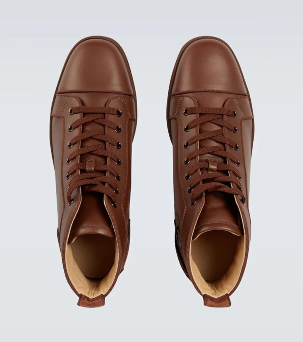 CHRISTIAN LOUBOUTIN Fun Louis Sneakers In Brown Product Image