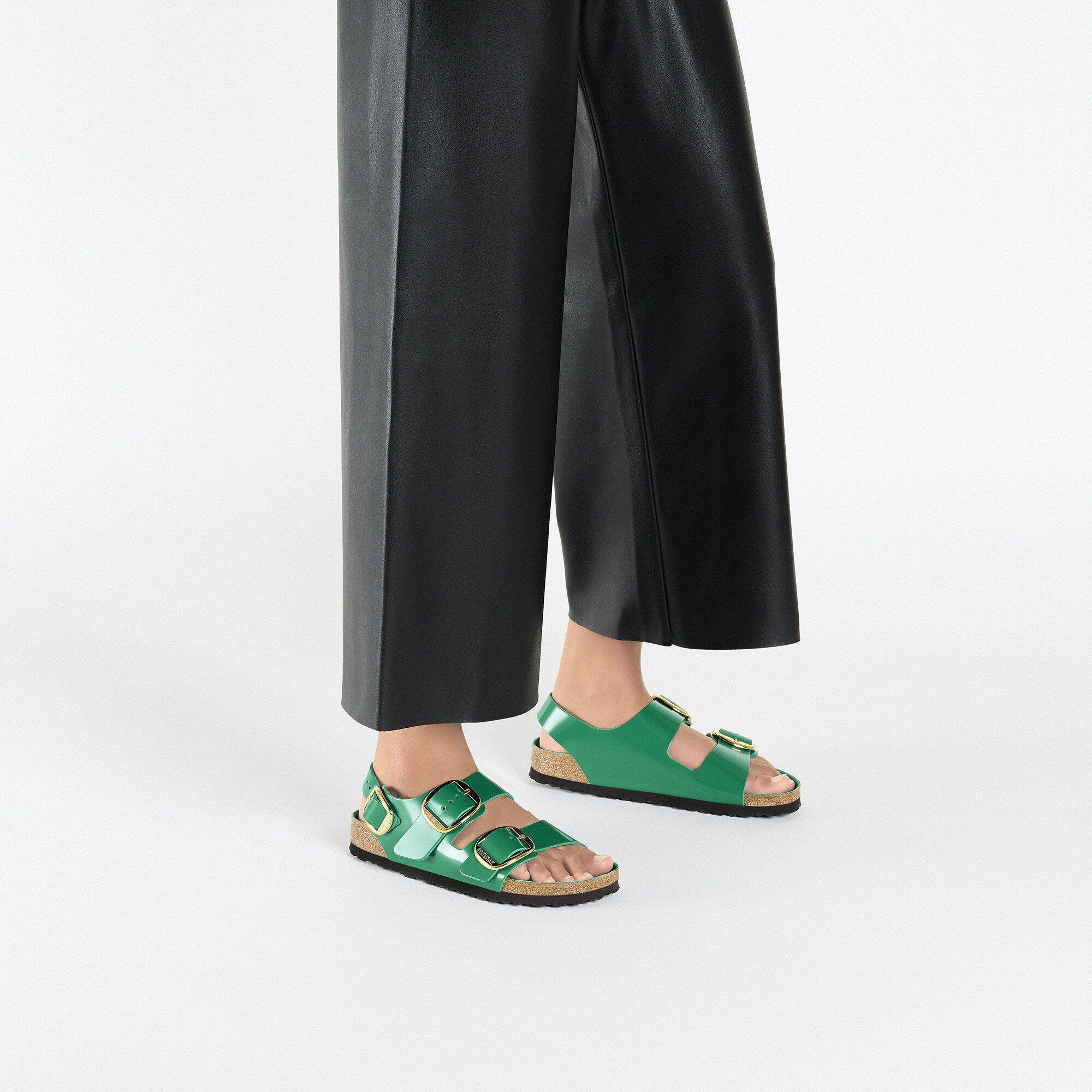 Milano Big Buckle Natural Leather Patent Product Image