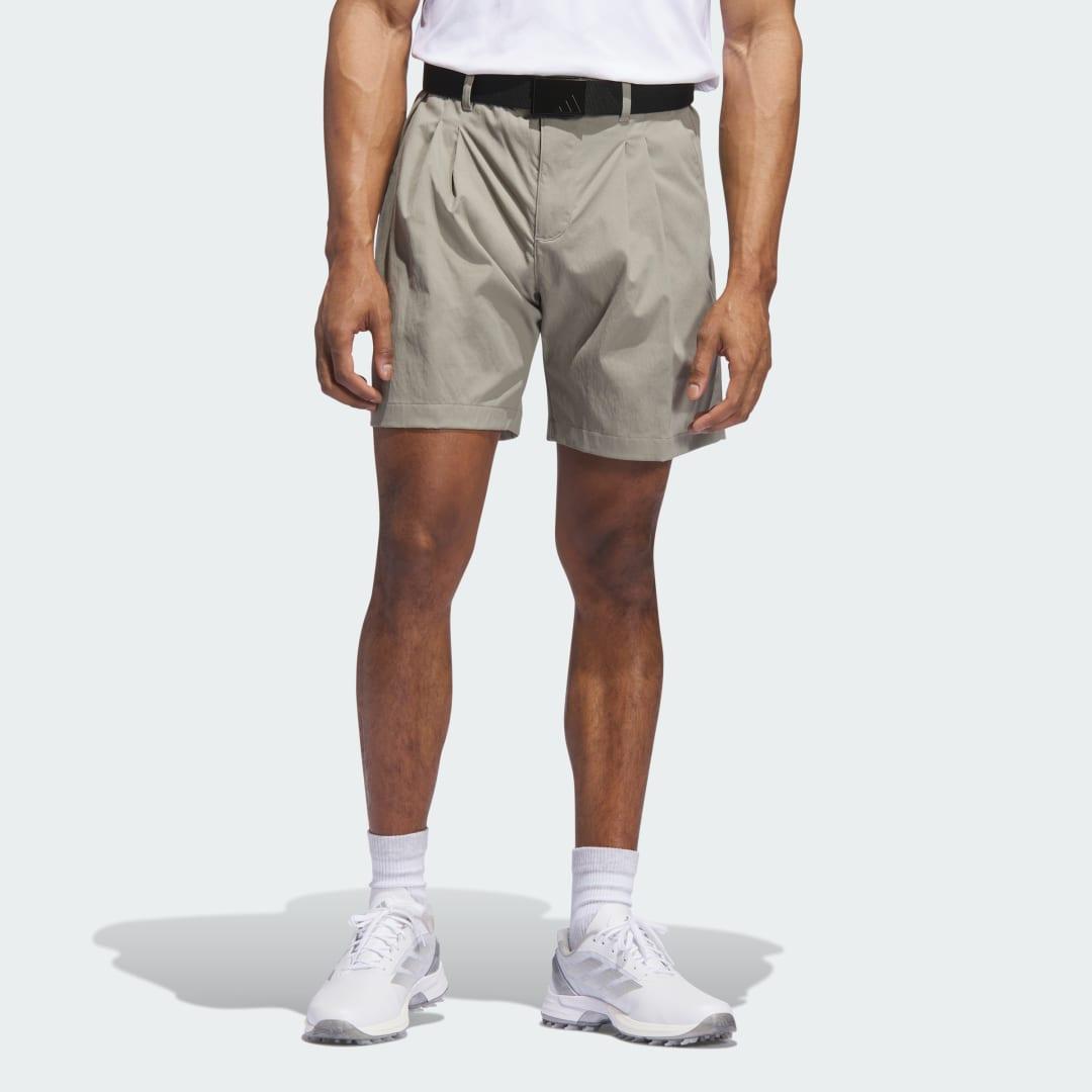 adidas Go-to Pleated 7-inch Short Putty Beige 36 Mens Product Image