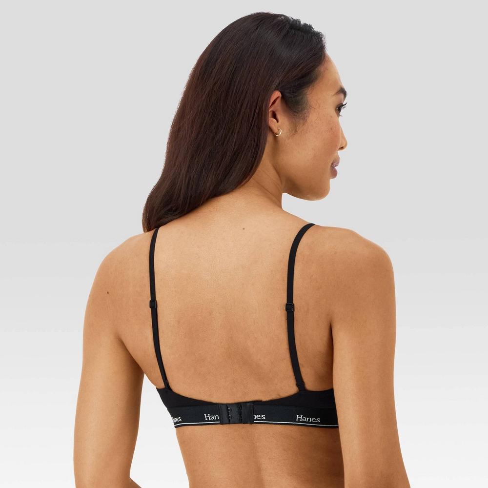 Hanes Originals Women's 2pk Stretch Triangle Bralette MHT102 Product Image