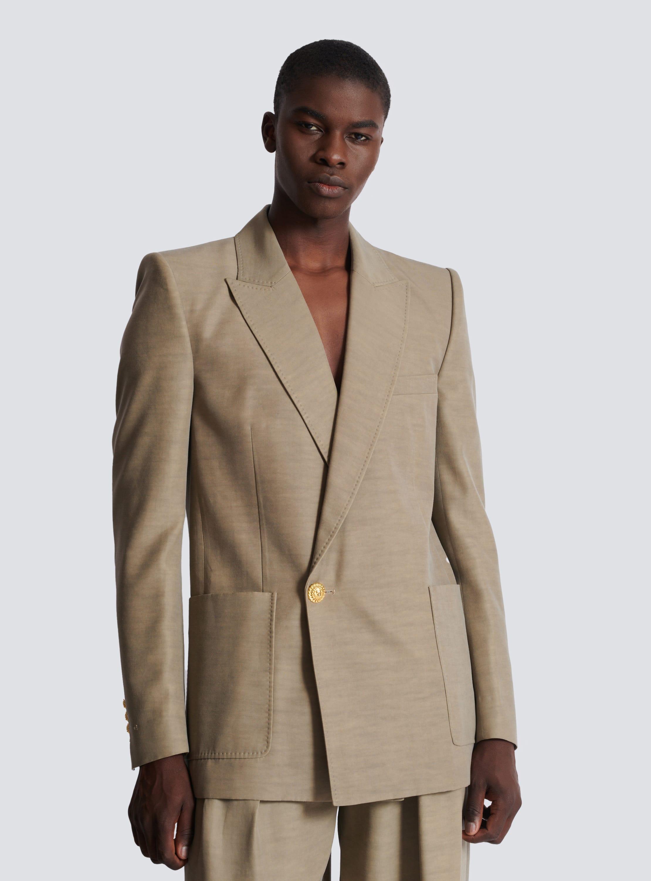 1-button tailored cupro jacket Product Image