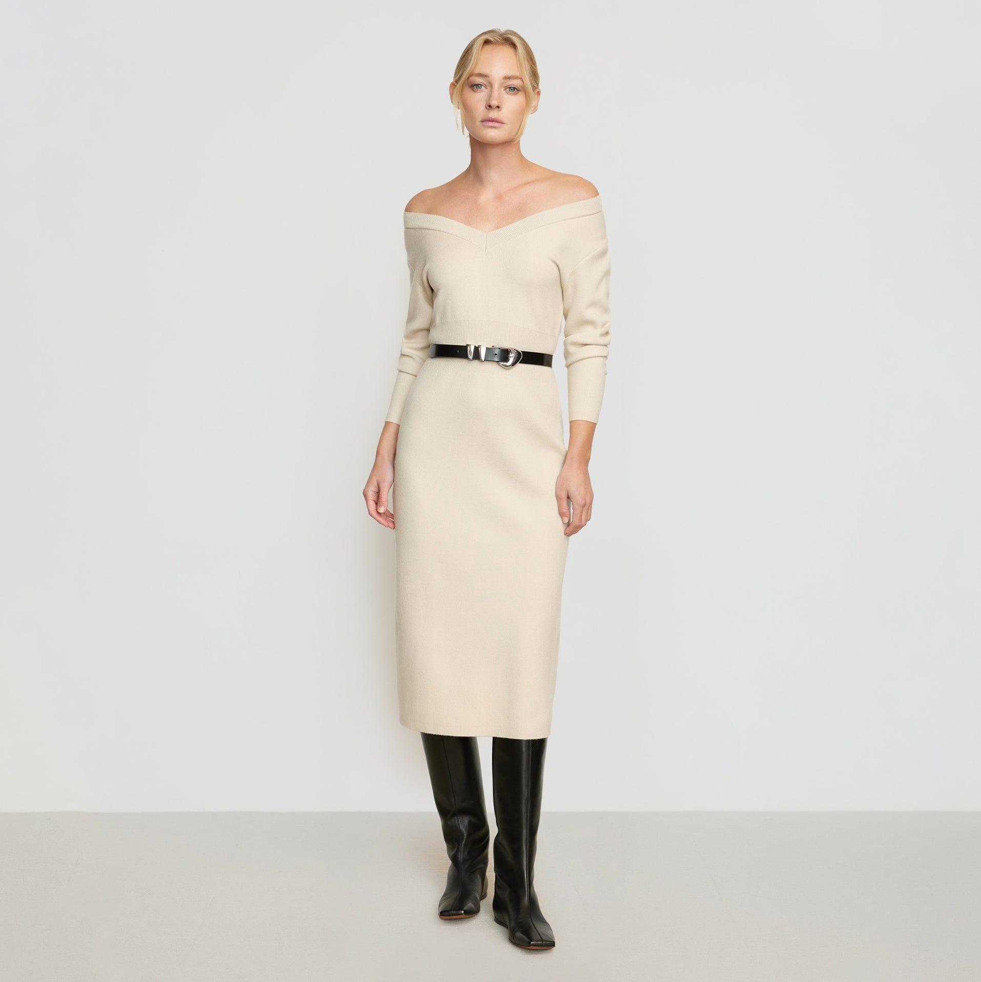 Brea Off-Shoulder Sweater Dress Product Image