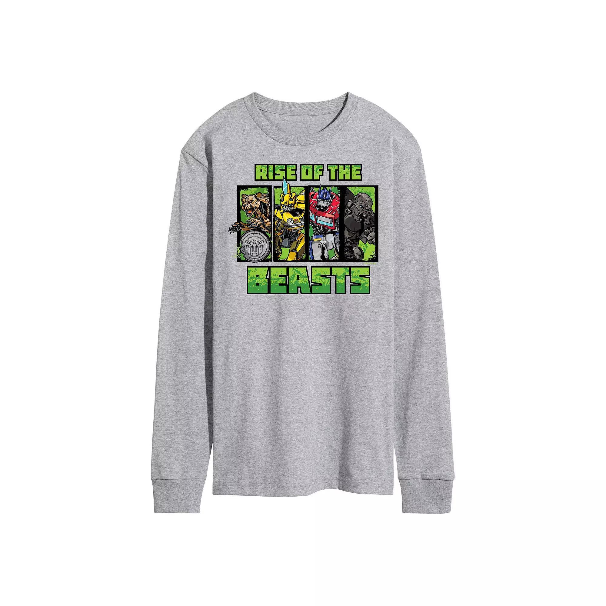 Men's Transformers Rise Of The Beasts Long Sleeve Graphic Tee,  Product Image