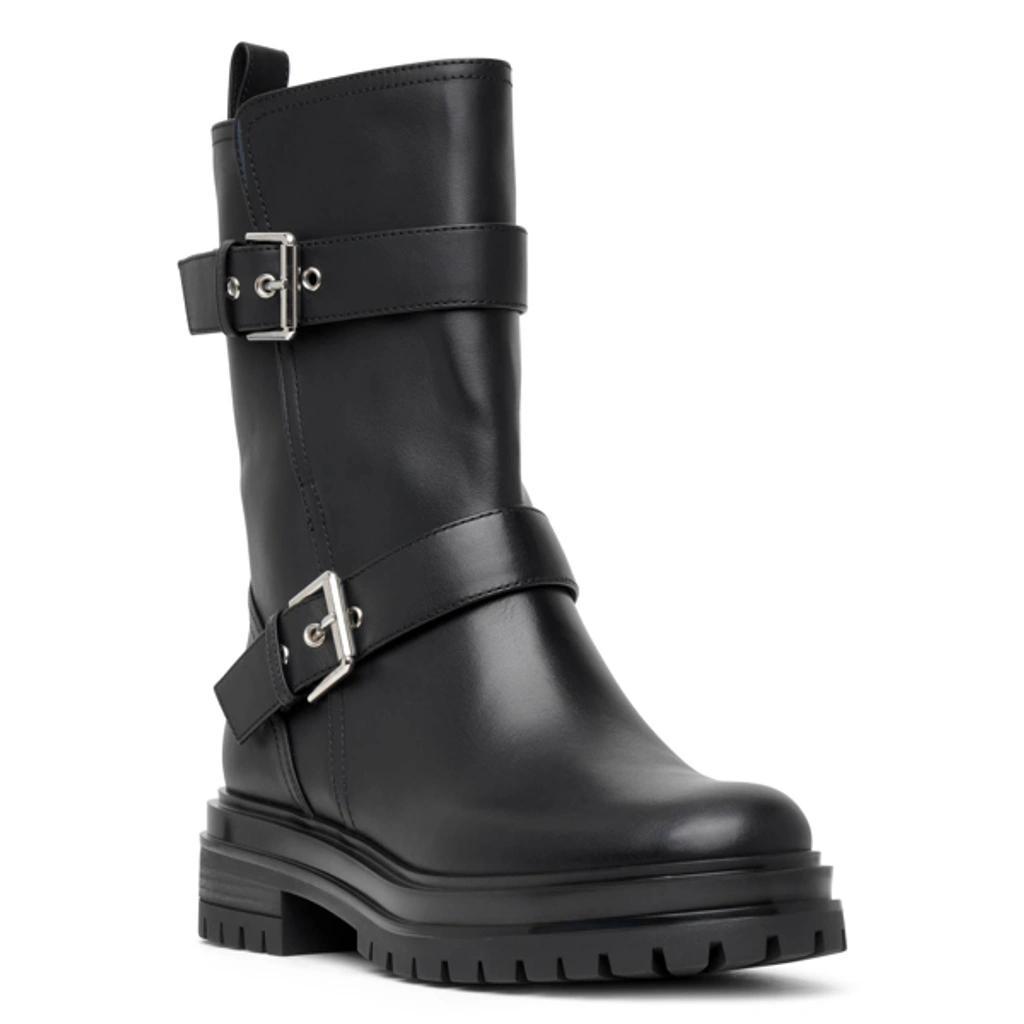 GIANVITO ROSSI Leather Biker Boots 45 In Black Product Image