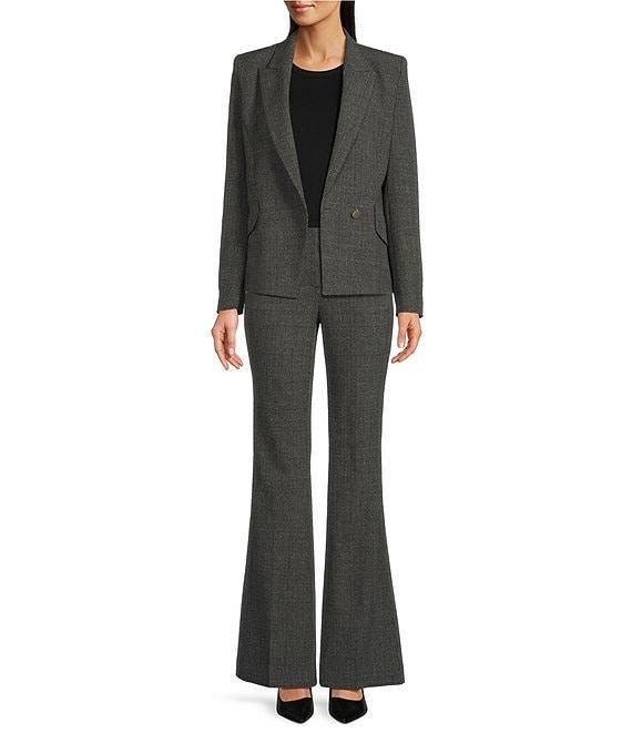 BOSS by Hugo Boss Jarinara Woven Notch Lapel Collar Long Sleeve Pocketed Blazer Product Image
