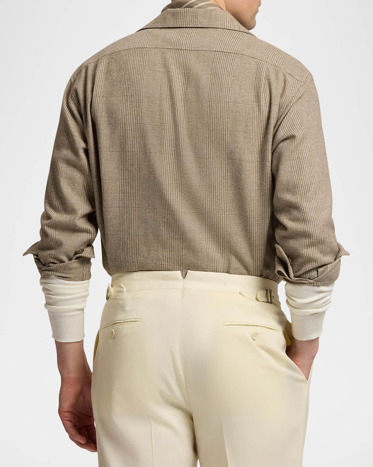 Men's Colton Tonal Check Double-Pocket Sport Shirt Product Image