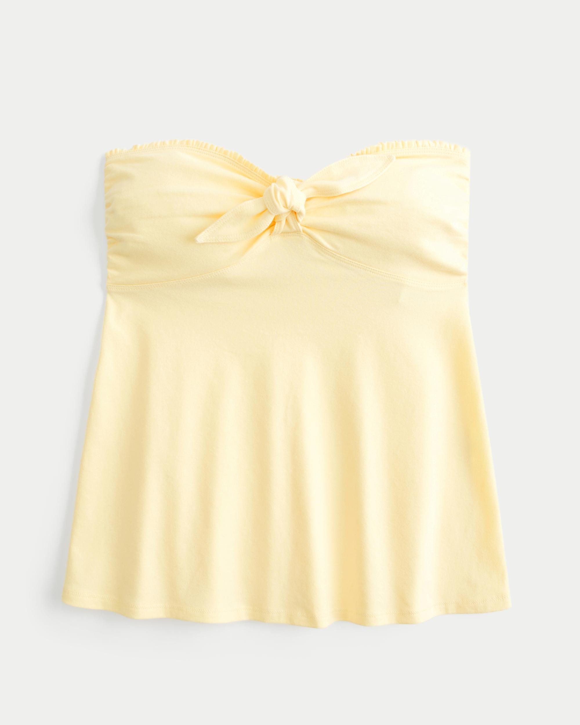 Easy Strapless Tie-Bust Babydoll Top Product Image