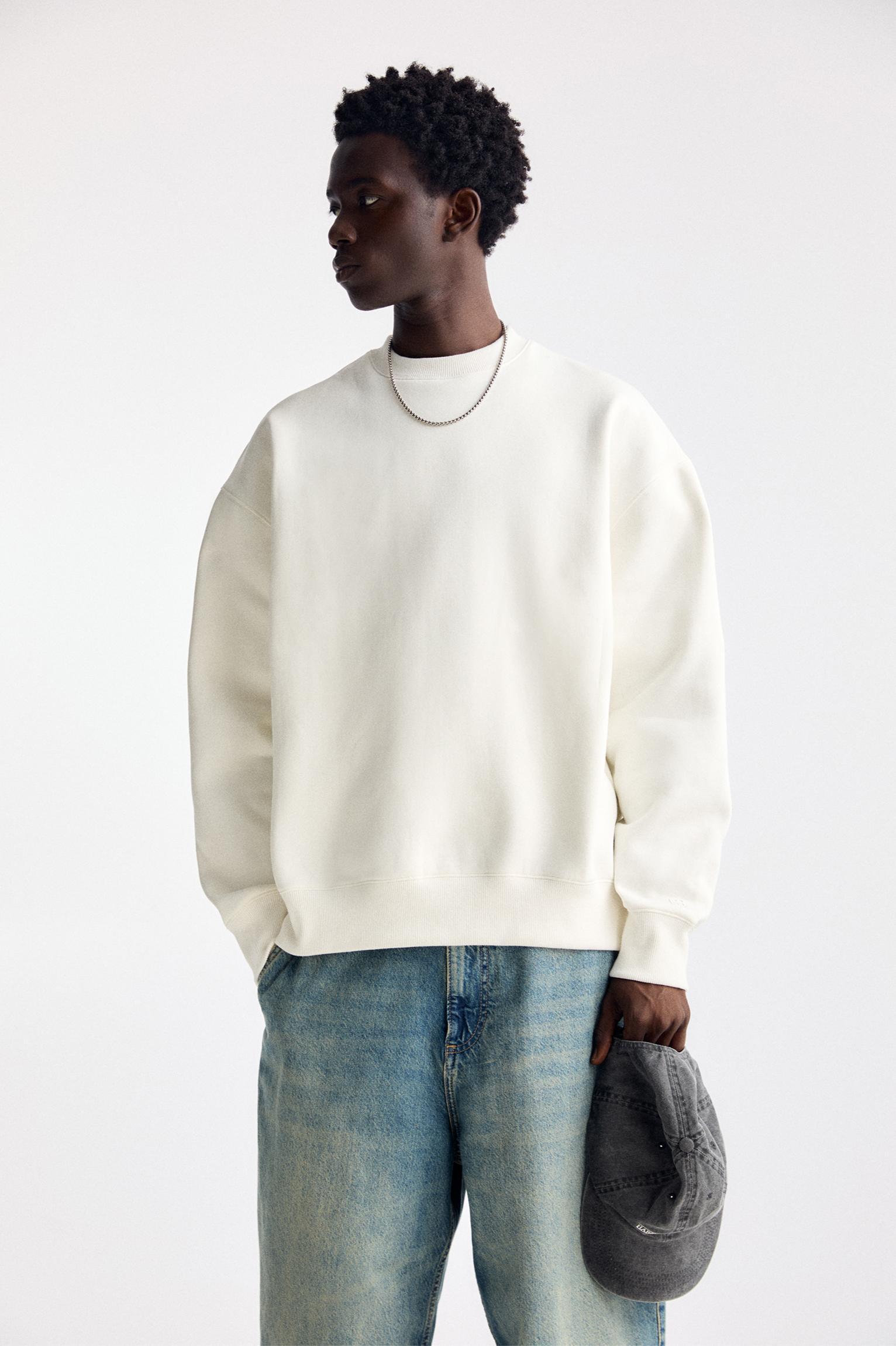 Basic crew neck sweatshirt Product Image