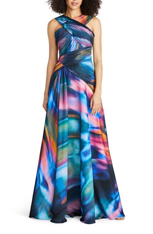 Womens Stacy Printed Halterneck Gown Product Image