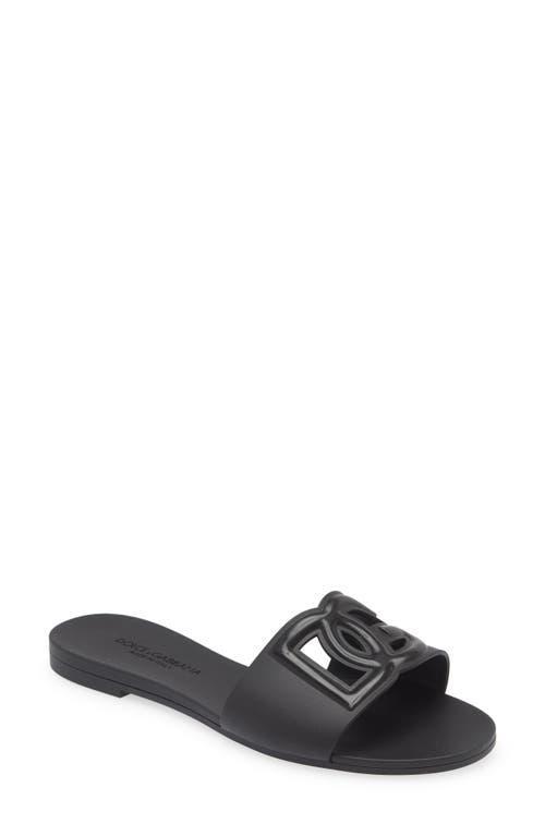 Womens Interlock Logo Rubber Slides Product Image