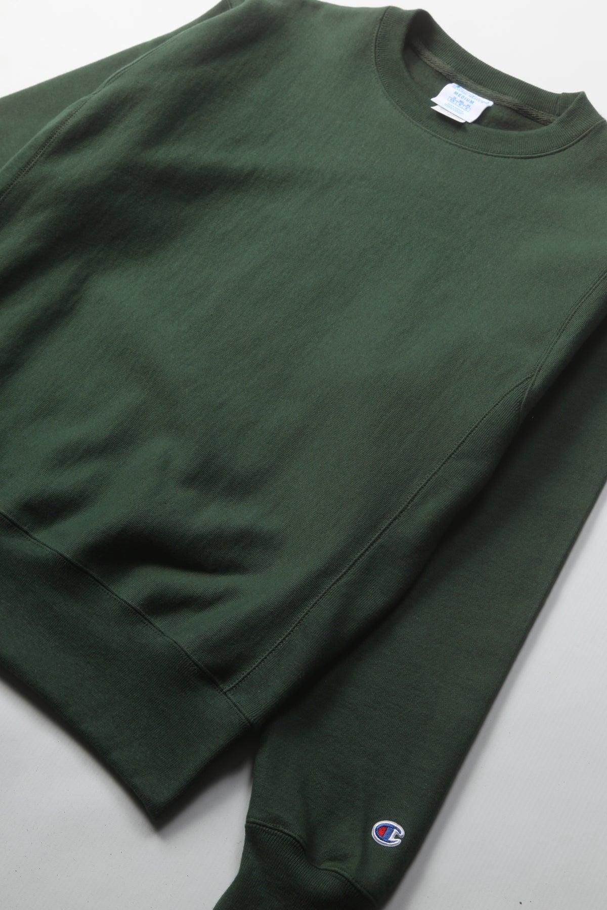 Champion - 12oz USA Reverse Weave Crewneck - Forest Green Product Image