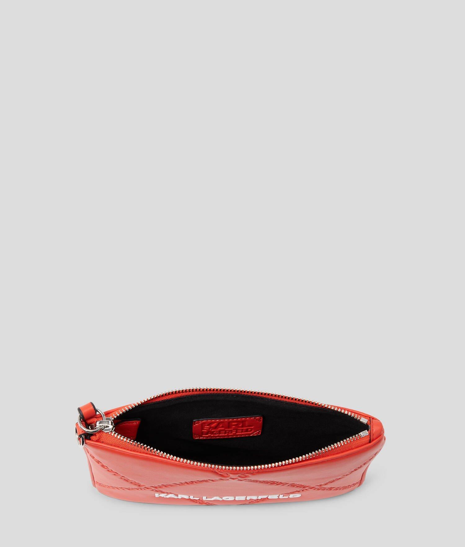 K/SKUARE EMBOSSED POUCH WITH STRAP Product Image